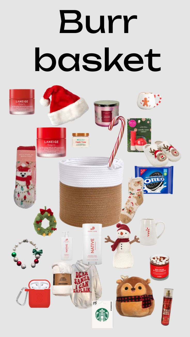 the advertisement for starbucks's christmas gift basket