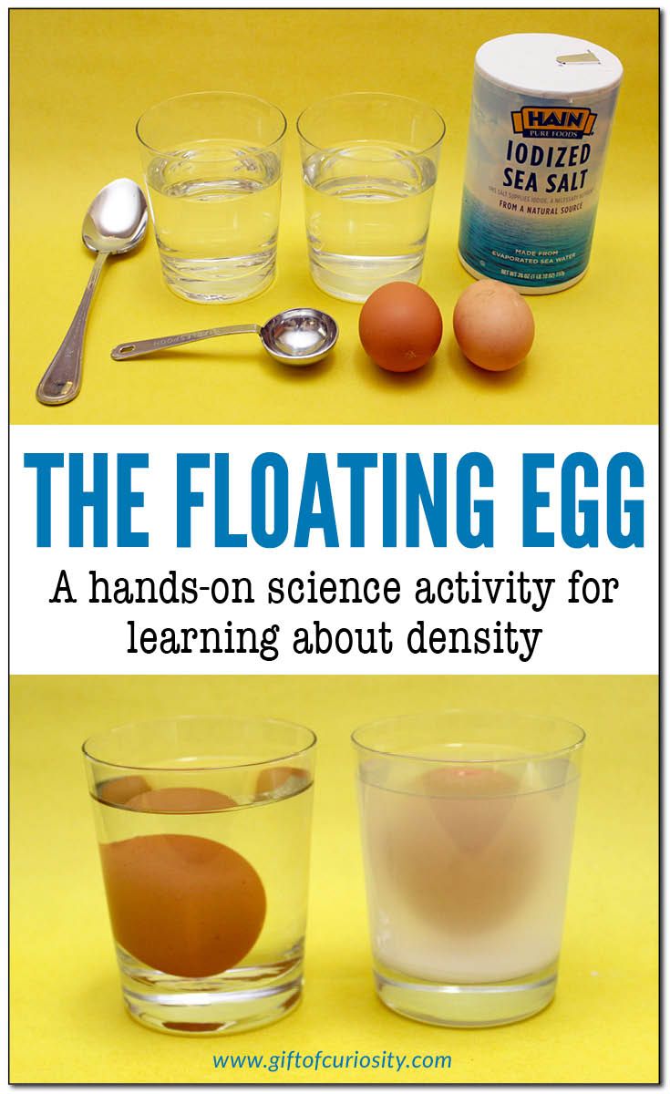 the floating egg is an easy science activity for learning about density and how to use it