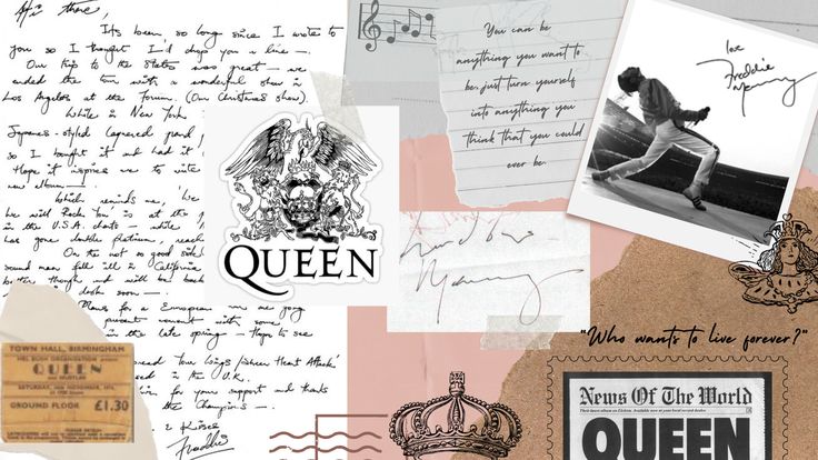 many different types of letters and papers with pictures on them, including queen elizabeth's crown