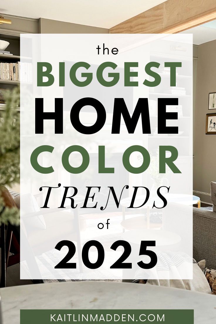 the biggest home color trend for 2020 is green, white and gray with text overlay