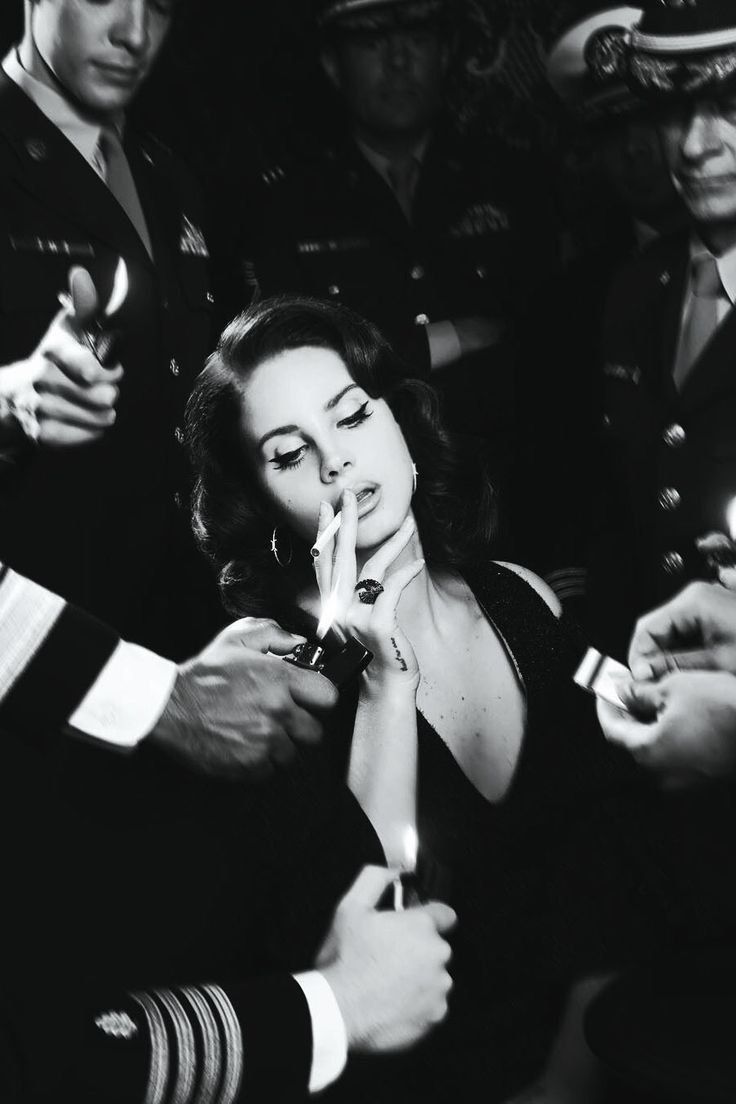 Lana Del Rey, A Woman, Black And White, White, Black