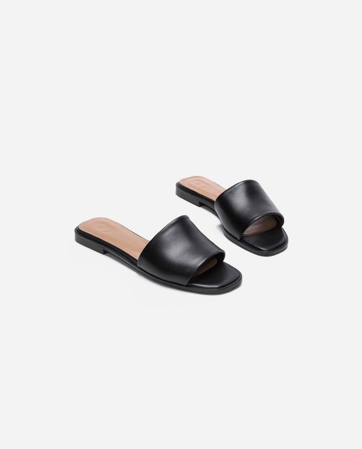 Mouna Leather Black – Flattered South Of Spain, Naturalizer Shoes, Black Leather Sandals, Footwear Collection, Belt Accessories, Clean Shoes, Goat Leather, Fall Shoes, Bags And Accessories