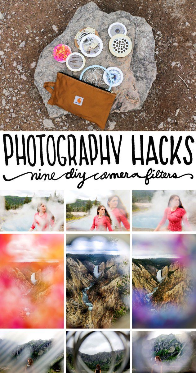 a collage of photos with the words photography hacks