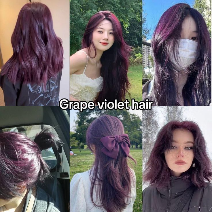 Violet Hair Colors, Wine Hair, Hair Tint, Violet Hair, Types Of Hair, Dyed Hair Inspiration, Hair Inspiration Short, Hair Color Purple, Pretty Hair Color