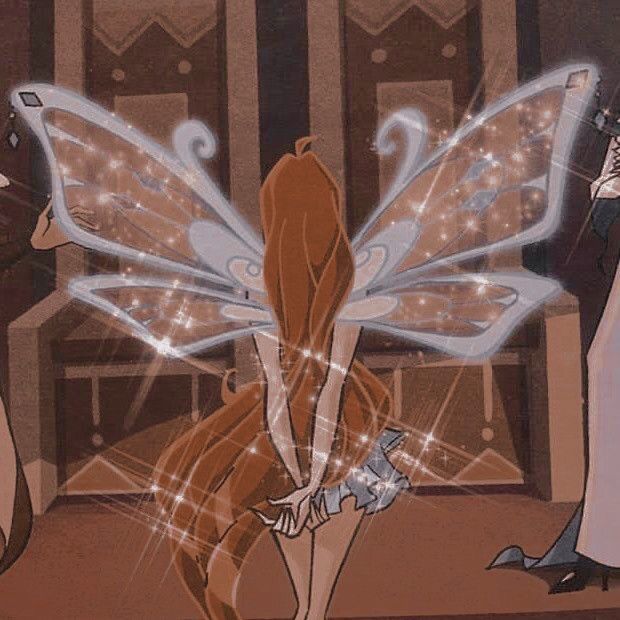 an animated image of a woman dressed as a fairy