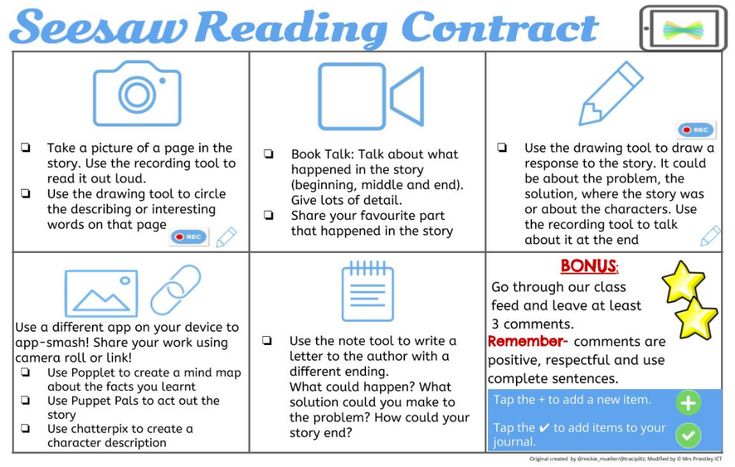 a poster with instructions on how to use the self - read reading contact for kids