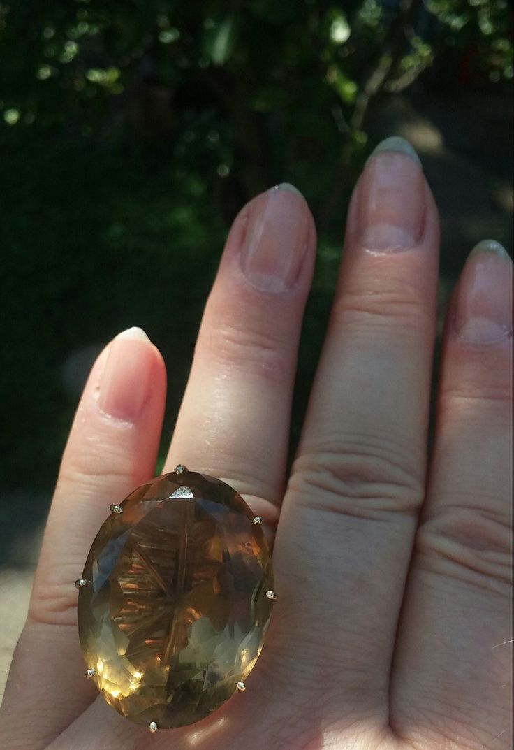 Stunning 14k Gold Huge 70ct Smoky Quartz Ring... Natural Huge Stone, beautiful design.. Size 9.5, sizable. Weigh is 34 Grams. Perfect vintage condition... Look Spectacular, so Unique and Rare.. Luxury Jewelry With Natural Inclusions For Anniversary, Elegant Wedding Jewelry With Natural Inclusions, Formal Oval Jewelry With Natural Inclusions, Oval Jewelry With Natural Inclusions For Formal Occasions, Elegant Anniversary Rings With Natural Inclusions, Luxury Faceted Ring For Wedding, Luxury Citrine Wedding Rings, Luxury Faceted Wedding Ring, Elegant Faceted Wedding Ring