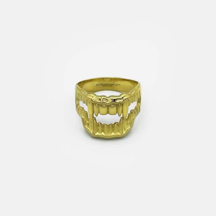 Teeth Bracelet, Vampire Fangs, Bite Me, Letter Ring, Bracelet Ring, Rings Cool, Small Rings, Ring Fit, Favorite Rings