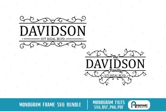 two logos for davidson's fine foods, including one with the word davidson on it