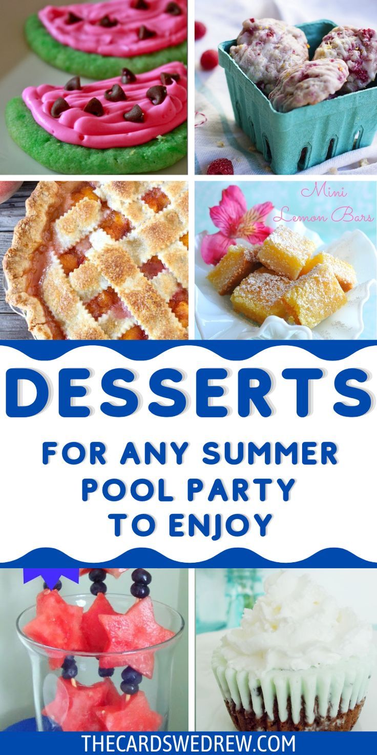 desserts for any summer pool party to enjoy