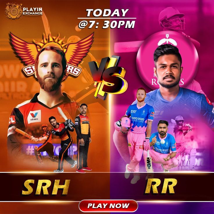 two men in pink and orange uniforms are facing each other with the words srh on them