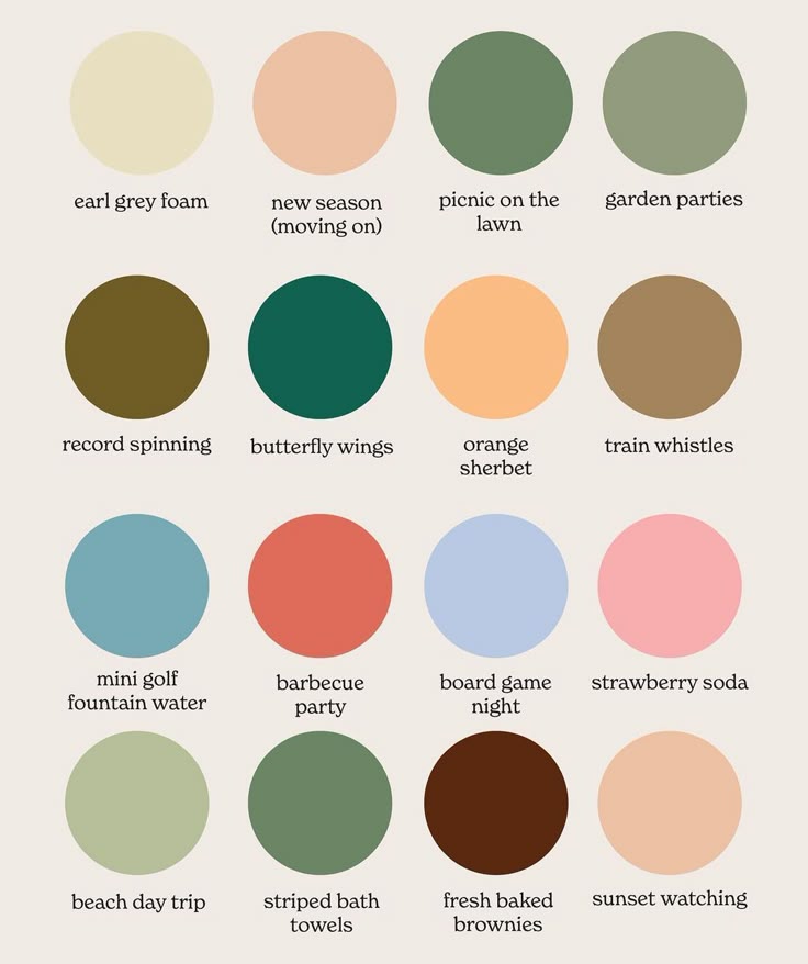 the different shades of paint that are used to create this color scheme