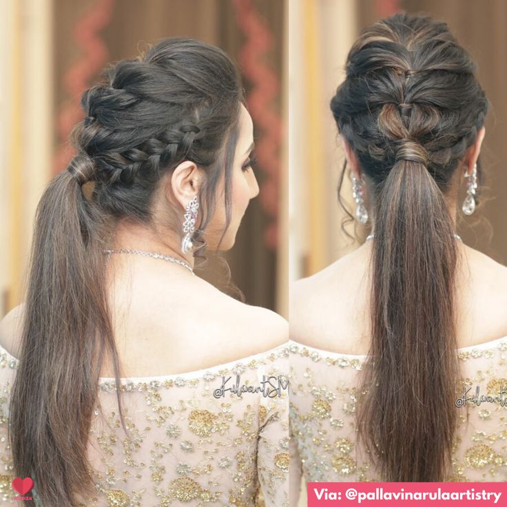 Bridal Hairstyle Indian, Hairstyle Indian Wedding, Hairstyle Indian, Bridal Hairstyle Indian Wedding, Stylish Ponytail, Hair Style On Saree, Hair Wedding Styles, Engagement Hairstyles, Braid Videos