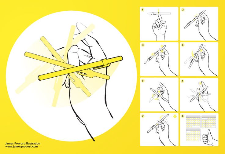 the instructions for how to make a pencil and eraser from scratchsticks on a yellow background