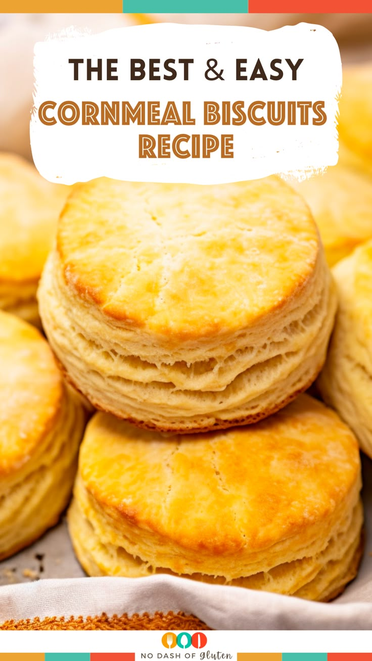 Easy Cornmeal Biscuits Recipe Cornmeal Biscuits No Buttermilk, Cornmeal Buttermilk Biscuits, Corn Biscuits Recipe, Corn Meal Drop Biscuits, Fine Cornmeal Recipes, Cornbread Biscuits Recipe, Recipes With Corn Flour, Recipes With Cornmeal, Cornmeal Biscuits Recipe