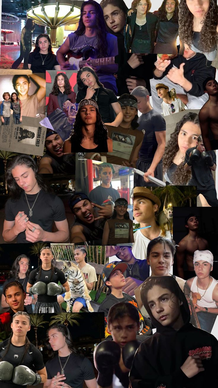 a collage of many different people and their faces are shown in multiple pictures, with one person looking up at the camera