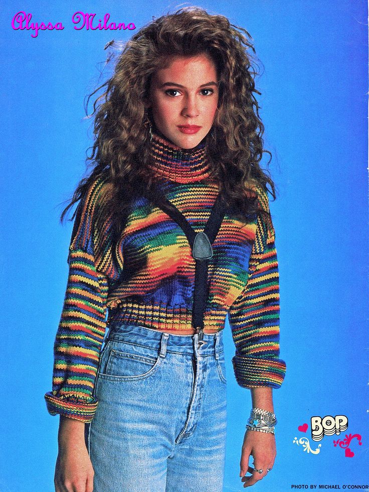 Alyssa Milano pinup from BOP magazine circa late 1980's Alicia Milano, Footloose Musical, Bop Magazine, Late 80s Fashion, 80s Fashion Women, Grunge Style Outfits, 1980s Outfits, Style Année 80, 80s Inspired Outfits