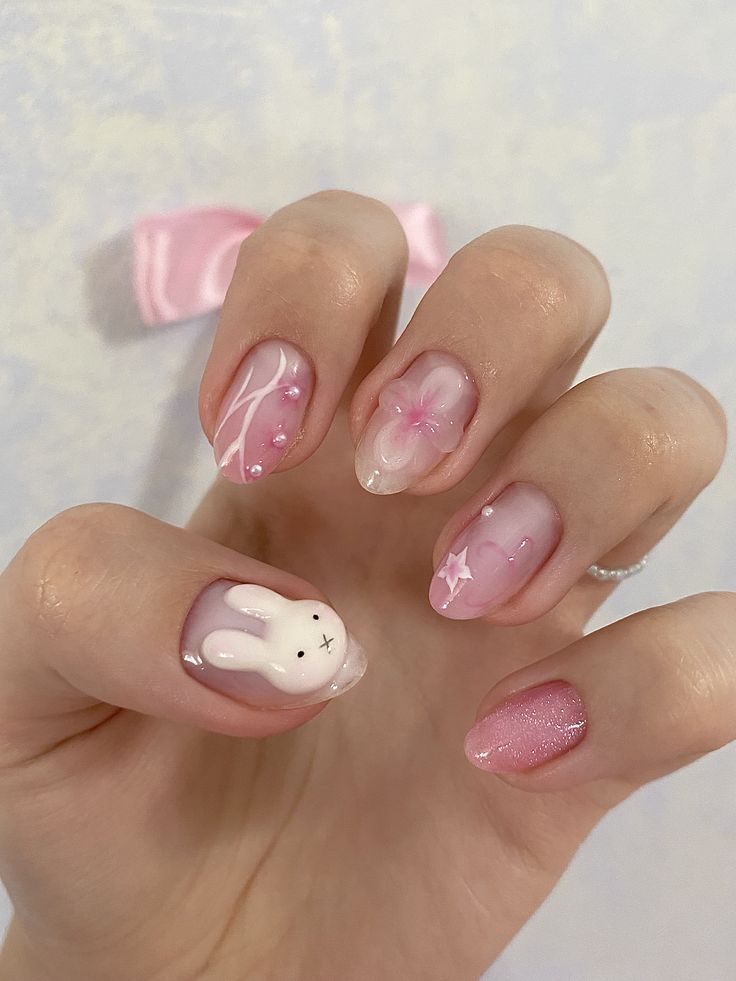 Uñas Cute, Belle Nails, Hello Nails, Grunge Nails, Nails Accessories, Soft Nails, Short Nail, Funky Nails, Cute Nail Designs