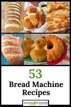 bread machine recipes with the title overlay