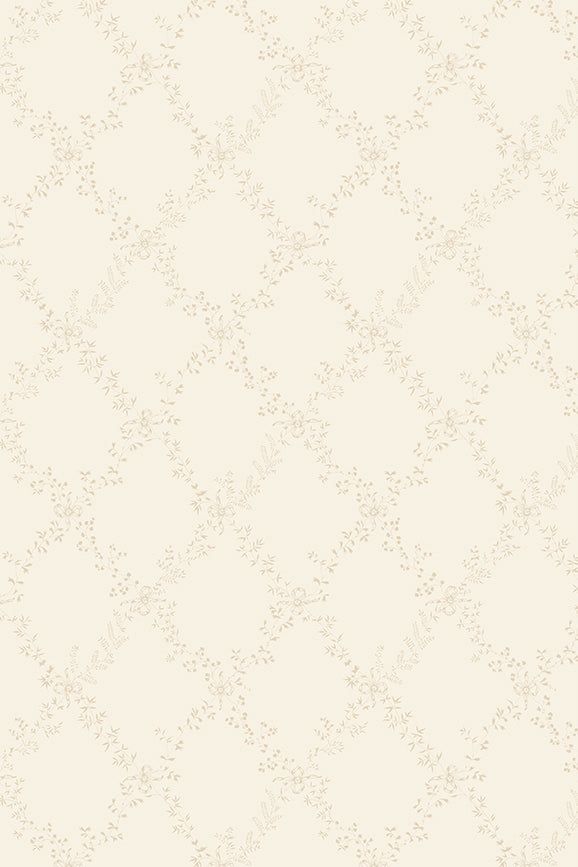 a beige wallpaper with an intricate design