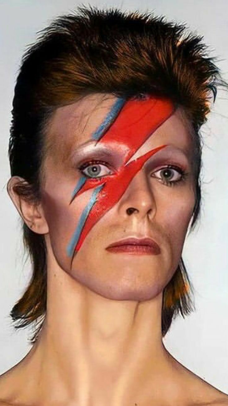 Ziggy Stardust Costume, David Bowie Makeup, Glam Rock Makeup, David Bowie Costume, David Bowie Fashion, Rock Makeup, Party Make-up, 80s Makeup, Drag Make-up