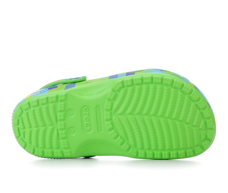 Featuring the classic Crocs silhouette, these clogs are easy to slip on and off, providing convenience for independent youngsters. The lightweight and durable construction ensures they can keep up with the energy of active boys, whether they're playing in the backyard or embarking on new adventures. Incredibly light and fun to wear, Ventilation ports add breathability and help shed water and debris, Easy to clean and quick to dry, Pivoting heel straps for a more secure fit, Customizable with Jib Green Waterproof Synthetic Clogs, Waterproof Green Synthetic Clogs, Green Synthetic Clogs With Cushioned Footbed, Green Non-slip Clogs For Outdoor, Green Non-slip Closed Toe Clogs, Green Non-slip Synthetic Clogs, Slip-resistant Green Slip-on Clogs, Green Slip-resistant Slip-on Clogs, Green Slip-on Slip-resistant Clogs