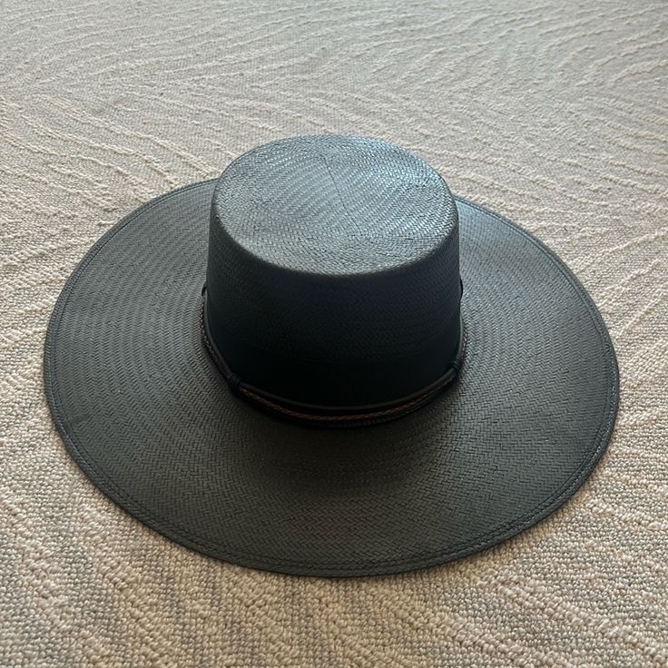 Black Woven Hat Black Hat Bands For Kentucky Derby With Curved Brim, Black Short Brim Hat For Rodeo, Black Fedora For Kentucky Derby, Black Fedora Sun Hat For Kentucky Derby, Black Fedora With Curved Brim For Kentucky Derby, Black Fedora For Kentucky Derby With Curved Brim, Black Boater Hat With Short Brim For Rodeo, Black Boater Hat For Rodeo With Short Brim, Black Adjustable Boater Hat With Short Brim