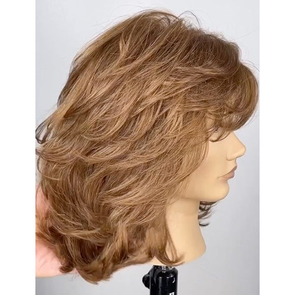 Butterfly Layers Shoulder Length Hair, Mid Length Butterfly Haircut With Bangs, How To Do A Layered Haircut, Shoulder Length Short Layers, Medium Length Hair With Feathered Layers, Layered Feathered Hair Medium, Layer Hairstyles For Medium Hair, Butterfly Shag Haircut Medium, How To Cut A Layered Bob Yourself