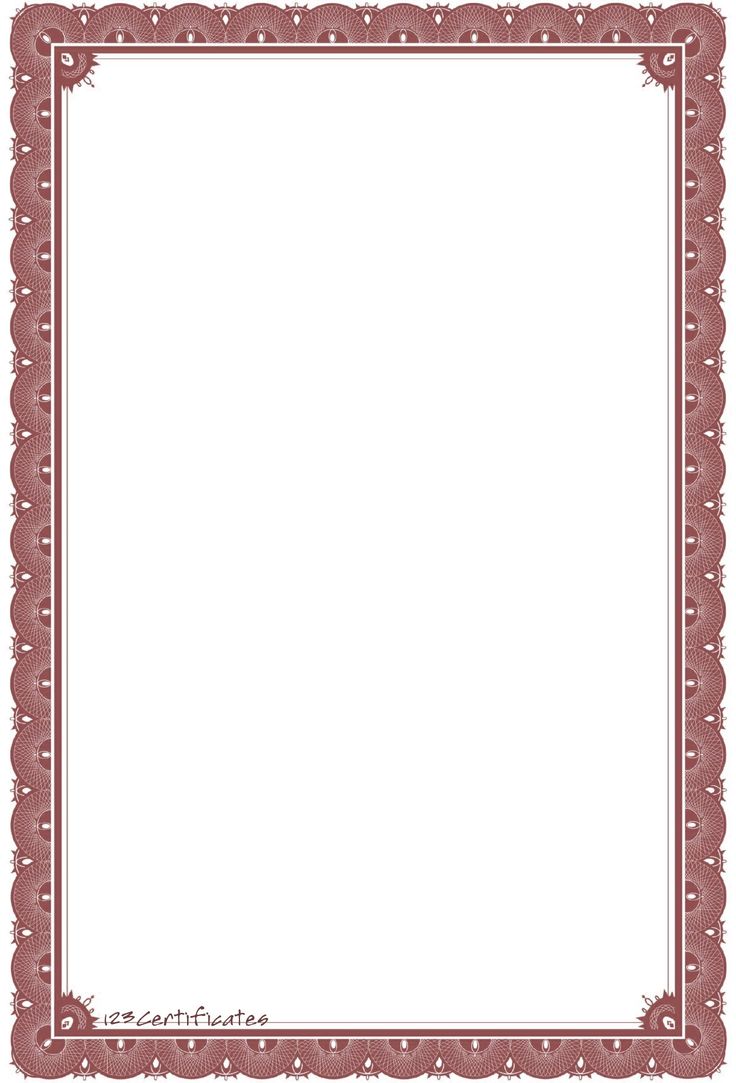 a red and white frame with an ornate border