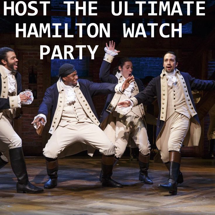 the cast of hamilton's musical company in costume