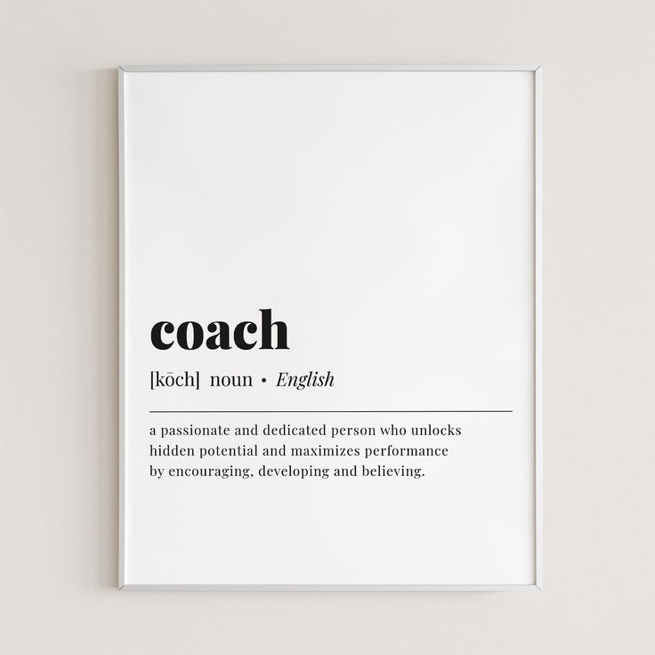 a book with the title coach written in black on it's front cover, against a white background