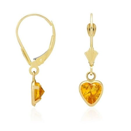 Gemstone: november-citrine Metal: Yellow Gold Metal Purity: 14K Gold Brand: WJD Exclusives Earring Backing: Leverback Base Metal: Yellow Gold, 14k Style: Earrings Stone Cut: Heart Stone Setting: Bezel Size: one size.  Gender: unisex.  Age Group: adult. Earrings Stone, Heart Stone, Gold Jewelry Earrings, Stone Setting, Gold Branding, Stone Heart, Stone Cuts, Style Earrings, Stone Earrings