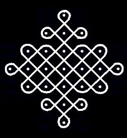 an image of a black background with white circles and dots in the shape of a snowflake