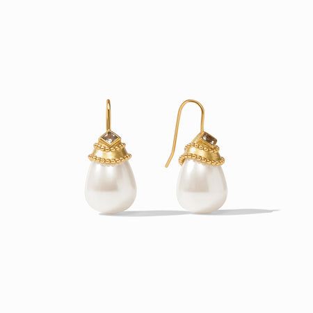 Noel Pearl Earring | Julie Vos Julie Vos, French Wire, Gold Drop Earrings, Ring Necklace, Diamond Shapes, Necklaces Bracelets, Wedding Shop, Pearl Earrings, Drop Earrings