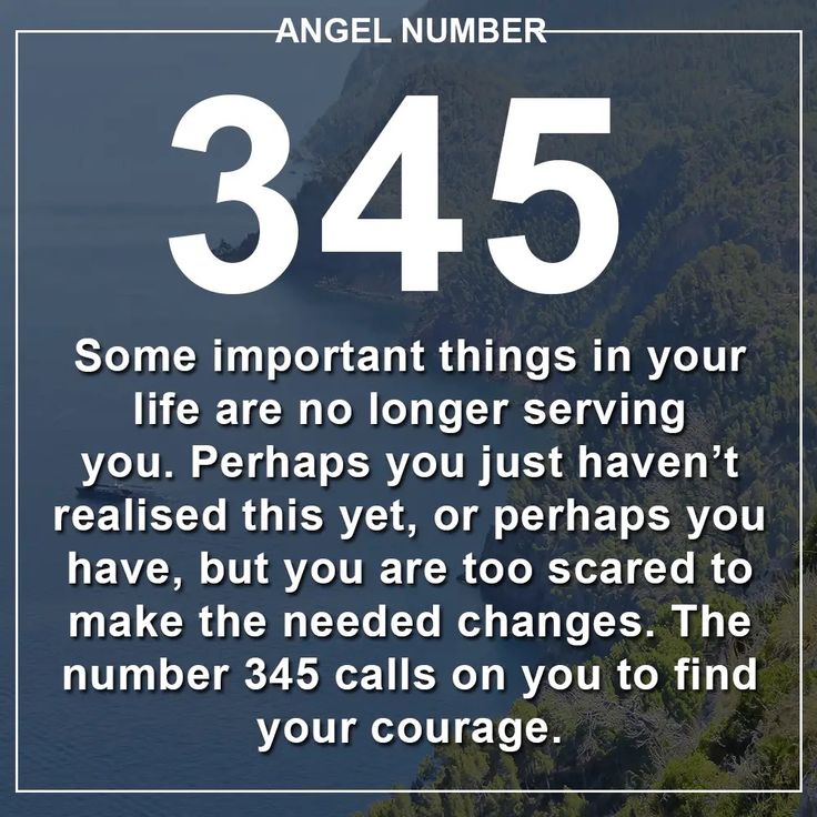 an image with the words, angel number 345 some important things in your life are no longer serving