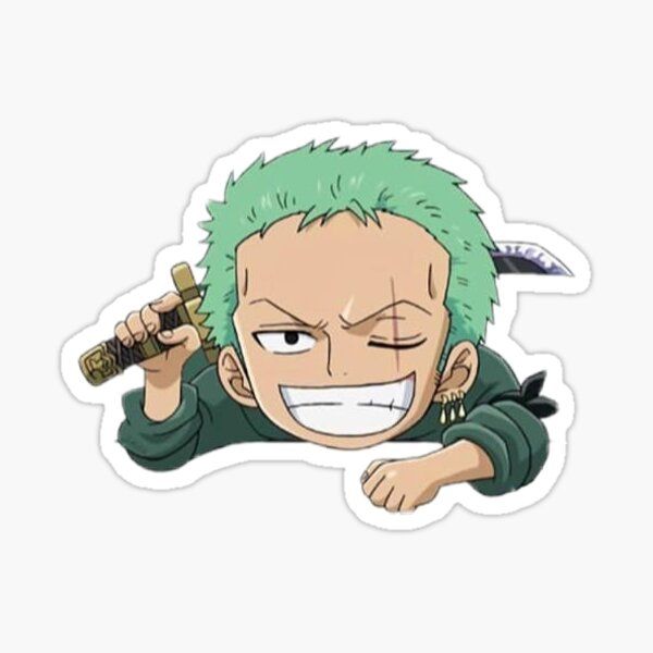 One Piece Zoro Chibi, One Piece Peeker Sticker, Roronoa Zoro Sticker, Anime Chibi One Piece, Zoro Stickers Printable, One Piece Chibi Sticker, One Piece Stickers Printable, Anime Chibi Sticker, One Piece Printable