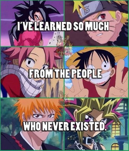 anime memes with the caption that says i've learned so much from the people who never visited