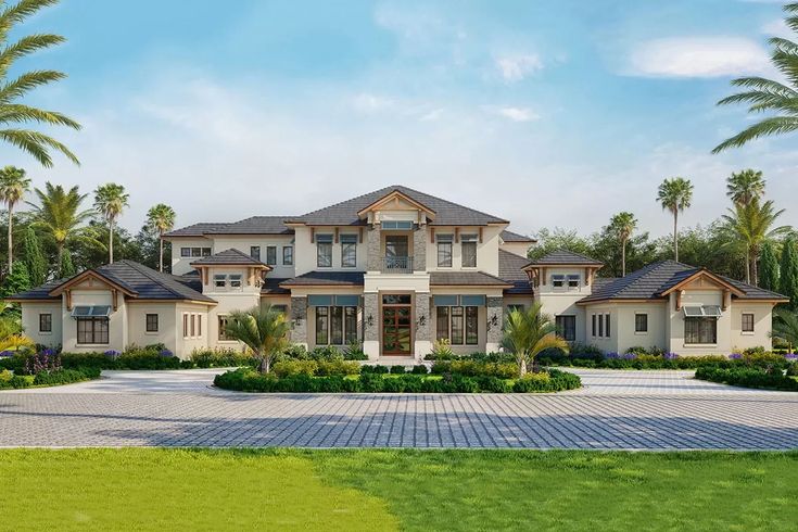 this is an artist's rendering of a luxury home in palm beach, florida