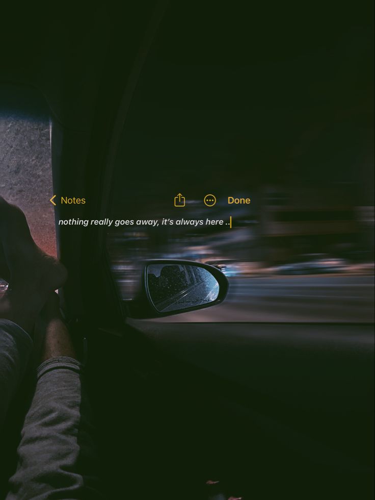 a person sitting in the passenger seat of a car looking at their cell phone