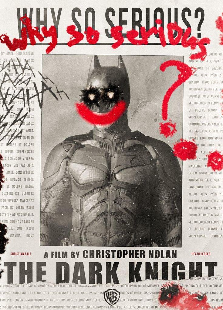 the poster for batman's dark knight movie, which is being advertised by fans