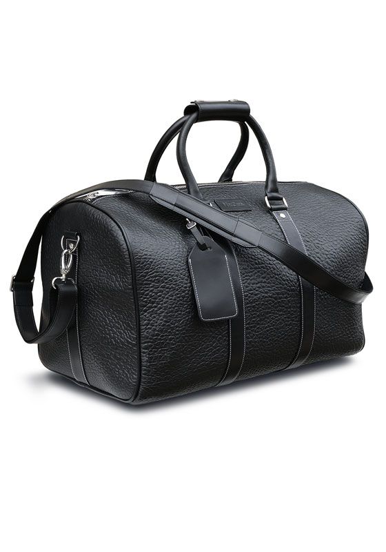 black leather duffle bag Elegant Tote Duffle Bag For Weekend Trips, Elegant Weekend Tote Duffle Bag, Luxury Bags With Top Carry Handle For Weekend Trips, Elegant Rectangular Bag For Weekend Trips, Elegant Rectangular Bags For Weekend Trips, Elegant Weekender Bag For Weekend Trips, Luxury Top Handle Bags For Weekend Trips, Classic Weekender Bag With Luggage Sleeve For Travel, Elegant Rectangular Duffle Bag For Weekend Trips