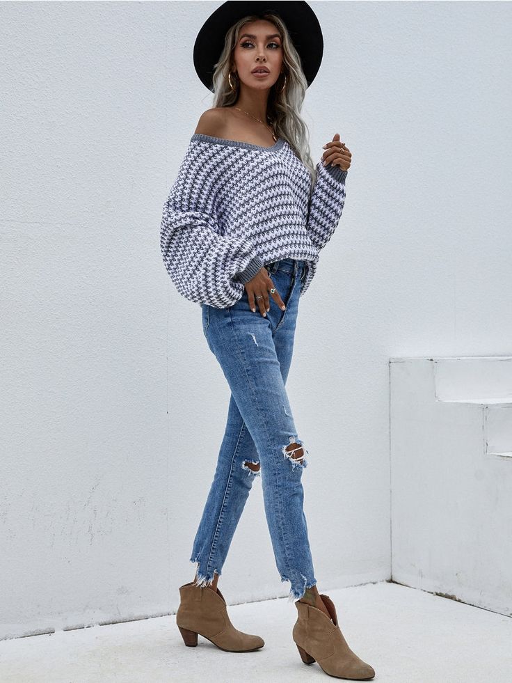 Curate your closet for changing weather with this cute puff sleeve sweater featuring soft knit fabric and an oversize fit for comfortably cozy-chic style. Size Guide: Melina is 5’6” tall, and has a 33.5” bust, 24.8”waist, & 37.4” hips. She is wearing a S / US 4 / AU 8. This sweater is true to size. Material: 100% acrylic Care Instructions: Machine wash / Cold hand wash Textured Knit Lantern Sleeve Sweater, Cozy Puff Sleeve Spring Sweater, Casual Sweater With Blouson Sleeves, Casual Textured Knit Sweater With Balloon Sleeves, Spring Cozy Puff Sleeve Sweater, Cozy Textured Knit Sweater With Puff Sleeves, Casual Winter Sweater With Blouson Sleeves, Cozy Textured Knit Puff Sleeve Sweater, Cozy Knit Sweater With Puff Sleeves