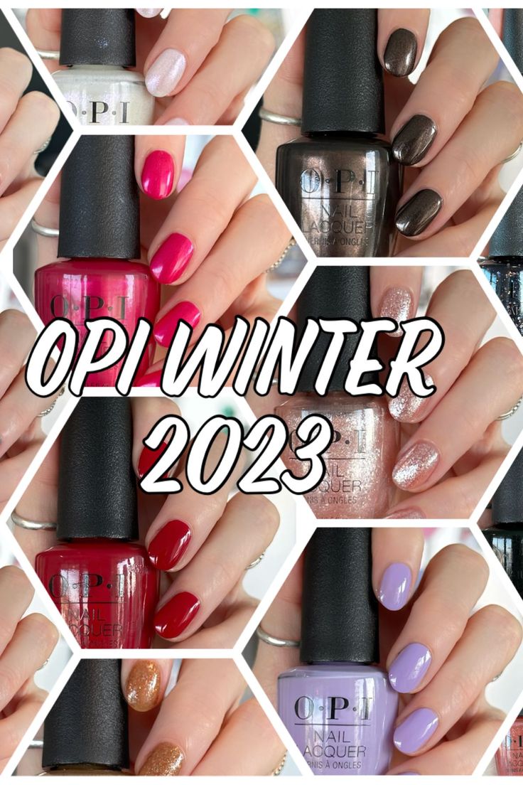 Winter is here! The new Opi Winter 2023 "Terribly Nice" Collection is a 14 piece collection of naughty and nice polishes. Winter Nail Polish 2023, Christmas Polish Nails, Nail Polish Winter 2023, Nail Color For Winter 2023, Nail Colors For Christmas 2023, Opi Christmas 2023, Trendy Nail Colors 2023 Winter, Winter Nails Opi Gel, Opi Terribly Nice Holiday 2023