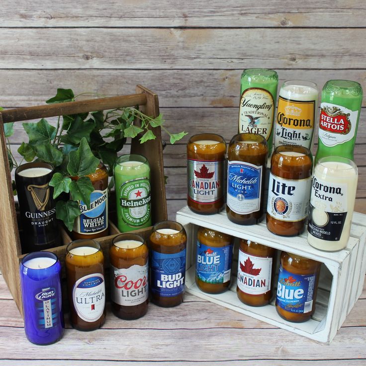 an assortment of condiments are displayed on a shelf