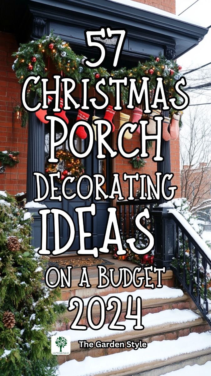 Discover how to decorate your porch with festive charm on a budget! From repurposing old ornaments to creating snow-covered planters, these DIY ideas will make your porch the coziest spot for the holidays. Click now to get inspired and craft your best outdoor cozy Christmas look! Christmas Hanging Planters, Christmas Decorating Ideas For Outside, Small Wreath Ideas Christmas Decorations, Sit Christmas Decor, Front Porch Christmas Tree Ideas Outdoor, How To Decorate Front Porch Christmas, Xmas House Decorations Outside, Christmas Pots Outdoor, Vintage Sled Decorating Ideas