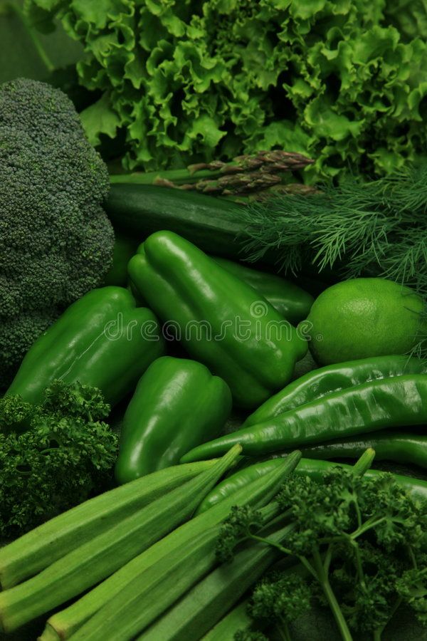 many different types of vegetables are grouped together