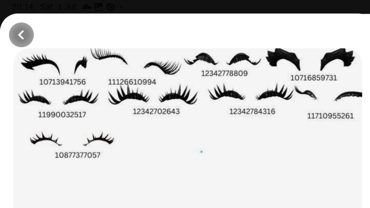 an image of eyelashes with different shapes and sizes