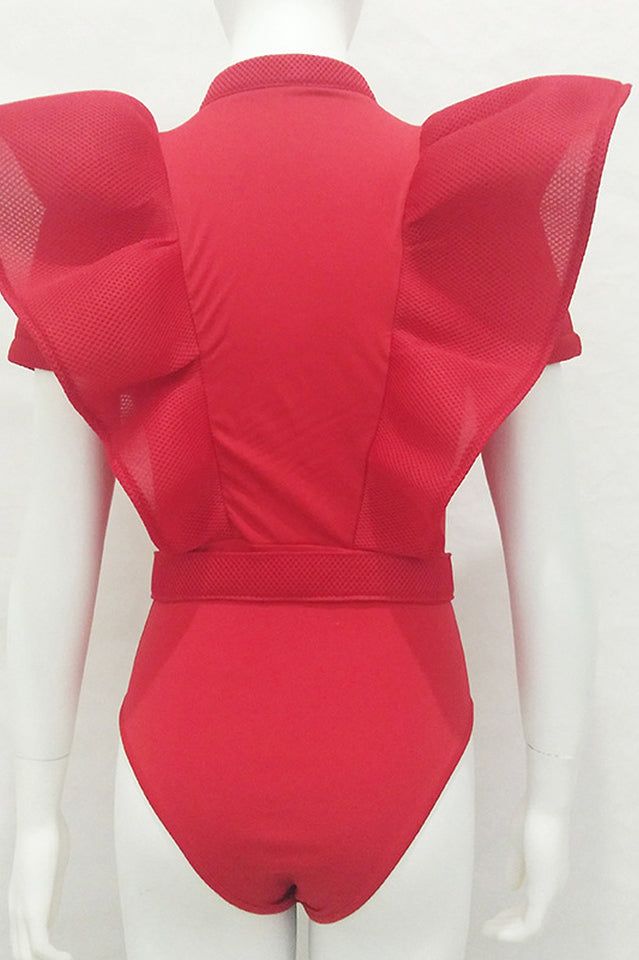 The bodysuit is featuring mock neck. short sleeve. ruffle decoration. mesh panel. solid color. slim fit and hollow outLength(cm): S:72cm;M:73cm;L:74cm;Bust(cm): S:76-84cm;M:80-88cm;L:84-92cm;Waist(cm): S:70-78cm;M:74-82cm;L:78-86cm;Hip(cm): S:82-90cm;M:86-94cm;L:90-98cm;Length(inch): S:28½inch;M:28¾inch;L:29¼inch;Bust(inch): S:30-33¼inch;M:31¼-34¾inch;L:33¼-36¼inch;Waist(inch): S:27¾-30¾inch;M:29¼-32½inch;L:30¾-34inch;Hip(inch): S:32½-35½inch;M:34-37¼inch;L:35½-38¾inch;Silhouette: SlimSleeve Len Leotard Outfit, Mock Neck Short Sleeve, Two Piece Jumpsuit, Ruffle Bodysuit, Swimsuits Hot, Beauty Website, Stylish Party, Mesh Bodysuit, Lace Romper