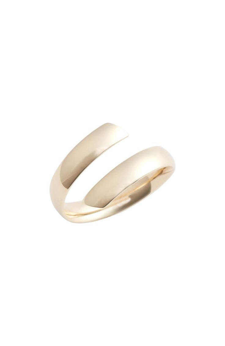 Bony Levy 14K Gold Beveled Edge Bypass Ring | Nordstrom Classic Bypass Ring With Polished Finish, Classic Bypass Ring With Polished Finish And Open Band, Modern Twist Dome Ring With Polished Finish, Modern Dome Ring With Polished Finish, Modern 14k Gold Bypass Ring For Formal Occasions, Classic Polished Bypass Open Ring, Modern Twist Bypass Ring For Formal Occasions, Modern Twist Yellow Gold Bypass Ring For Formal Occasions, Modern Bypass Ring With Polished Finish For Formal Occasions