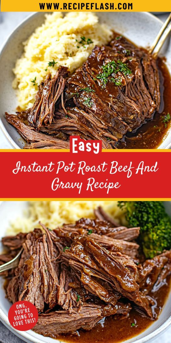 Craving comfort food that’s quick and easy? This Instant Pot Roast Beef and Gravy Recipe is your answer, providing a deliciously satisfying meal in under an hour! Don’t forget to save this gem for your next busy weeknight dinner. Elevate your Instapot Recipes with this must-try dish! Instant Pot Beef Goulash, Sirloin Steak Dinner Ideas Instant Pot, Pot Roast In Instant Pot Recipe, Angus Beef Roast Recipes Oven, Ip Roast Beef, Ip Pot Roast Recipes, Instantpot Roast Beef Recipes, Beef Rump Roast Instant Pot, Instapot Brisket Recipe